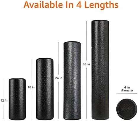 The Amazon Basics High-Density Foam Roller for Exercise, Stretching and Muscle in real use
