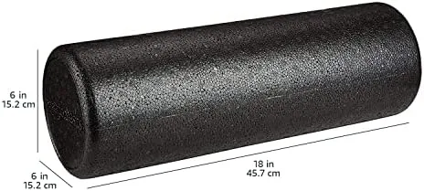 The Amazon Basics High-Density Foam Roller for Exercise and Recovery, 18 Inches, Black in real use