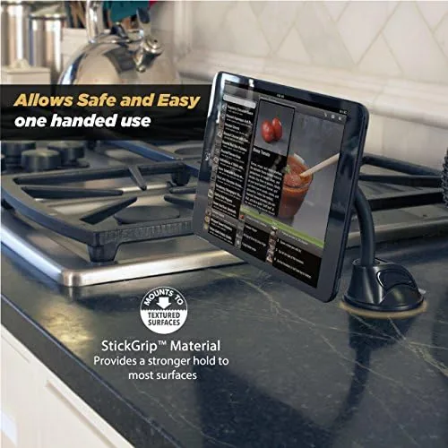 The Scosche X-Large MagicMount Passive Window Stand Holder - Black in real use