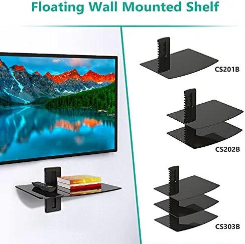 Testing the WALI Floating TV Shelf, 1 Tier Glass Projector Shelf for over two weeks
