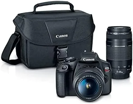 Overview of the Canon EOS Rebel T7 DSLR Camera Double Zoom Lens Kit