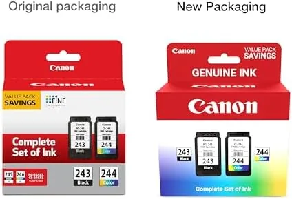 Close look at the Canon PG-243 / CL-244 Genuine Ink Value Pack (2 Cartridges) build quality