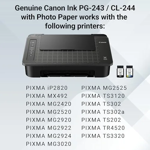 The Canon PG-243 / CL-244 Genuine Ink Value Pack (2 Cartridges) compared in context