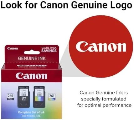 Another view of the Canon PG-260 / CLI-261 Genuine Ink Value Pack (2 Cartridges)