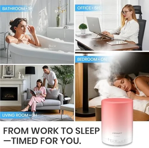 The URPOWER 300mL Essential Oil Diffuser Ultrasonic Aromatherapy Diffuser | Quiet compared in context