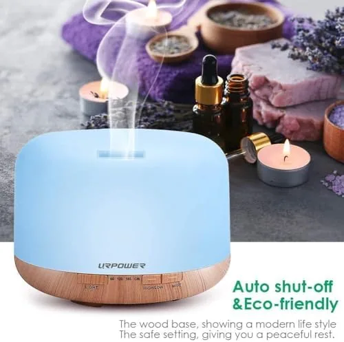 Another view of the URPOWER 500mL Essential Oil Diffuser Humidifier for Home & Large