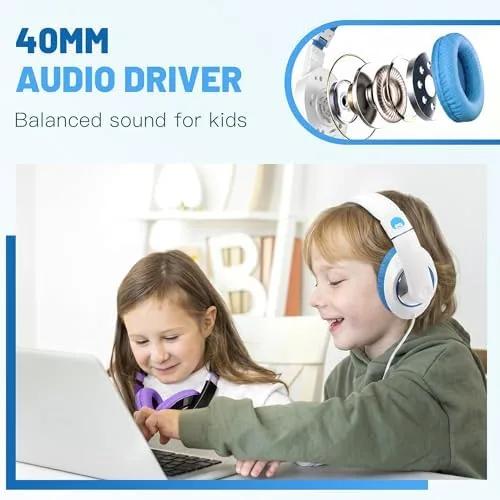 The rockpapa Comfort Foldable Kids Headphones Wired for School with 3.5mm compared in context