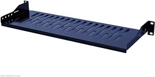 The Cantilever Server Shelf Vented Shelves Rack Mount 19inch 1U 10inch(250mm) Deep in real use