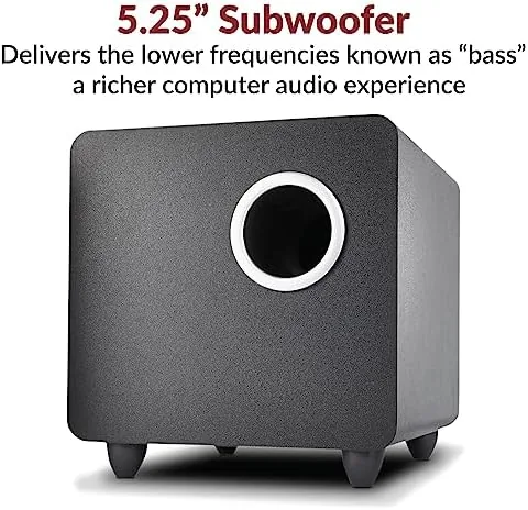 The Cyber Acoustics CA-3610 2.1 Multimedia Speaker System with Subwoofer, Perfect in real use