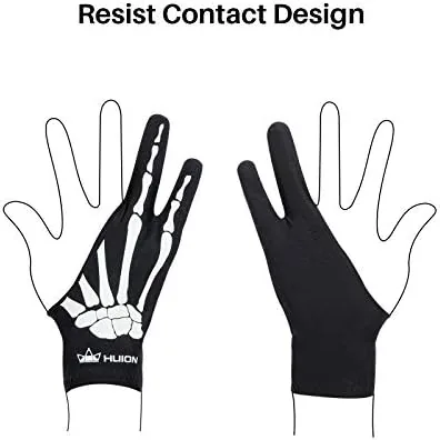 Another view of the HUION Skeleton Artist Glove for Drawing Tablets, Left or Right