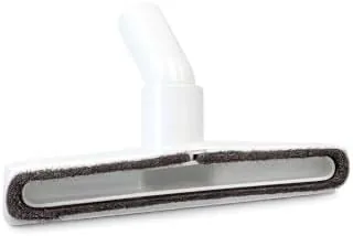 Close up of the horse hair bristle band on the floor brush