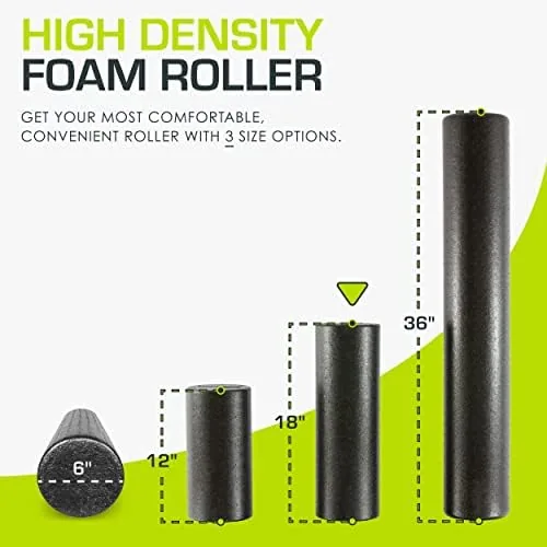 Close look at the ProsourceFit High Density Foam Rollers 18 - inches long, Firm build quality
