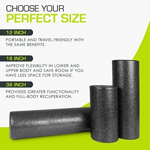 The ProsourceFit High Density Foam Rollers 18 - inches long, Firm in real use