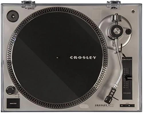 The aluminum platter of the C100A with its strobe markings at the edge