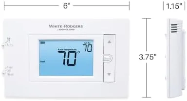 Furnace blower running behind an open panel during thermostat testing