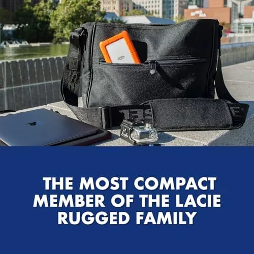 The LaCie Rugged Mini Portable External Hard Drive, 4TB, 2.5", for in real use