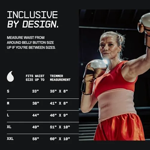 Person performing a core exercise while wearing the waist trimmer