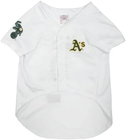 The Official MLB Oakland Athletics Pet Jersey for Dogs & Cats in real use