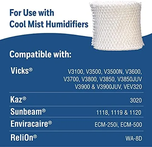 Another view of the Protec Extended Life Humidifier Replacement Filter, 3 Pack | Designed