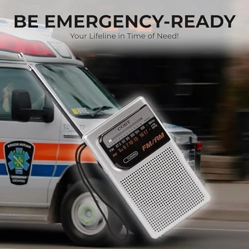Testing the Coby Portable AM/FM Radio ,  Retro Battery Operated Pocket Radio over two weeks