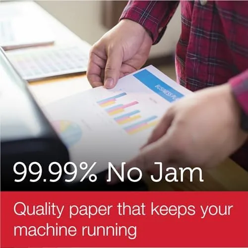 Printed pages coming out of a laser printer using Office Depot paper