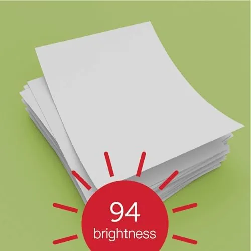 Full case of Office Depot paper in a storage room