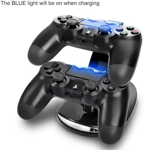 Close-up of the Megadream dock charging bay and LED indicator