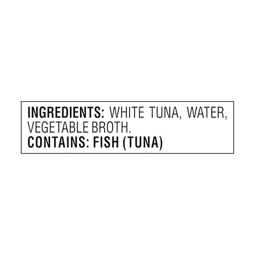 Albacore tuna from the pouch plated with lemon and greens