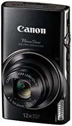 ELPH 360 lens extended to full 12x zoom position