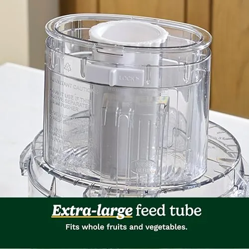 Home cook using the Cuisinart food processor to chop vegetables