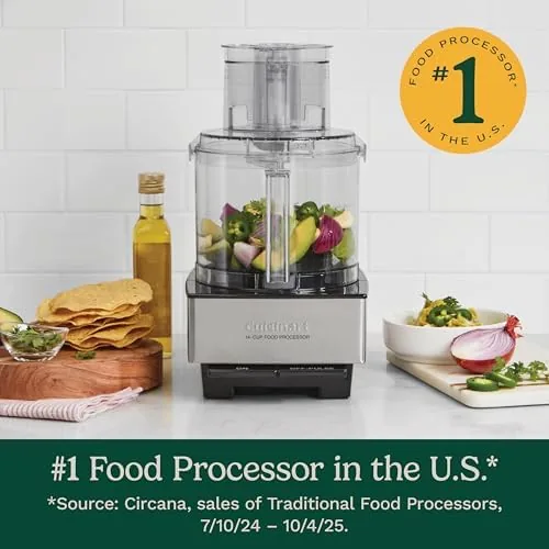 Custom 14 compared with smaller Cuisinart processor models