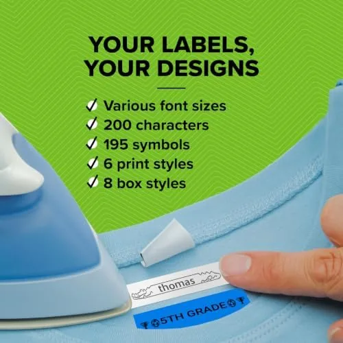 Labels applied to storage bins, cable ends, and spice jars around a home