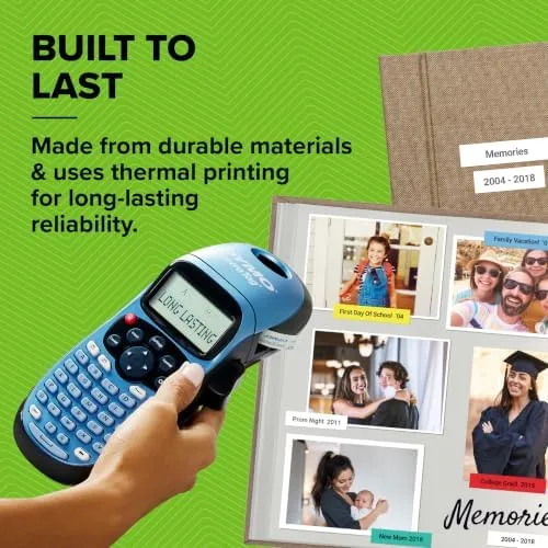 The LetraTag 100H next to a budget label maker and a premium Bluetooth model