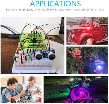 Close look at the CHANZON 6 Colors 5mm LED Diode Emitting Lights Assortment Kit build quality