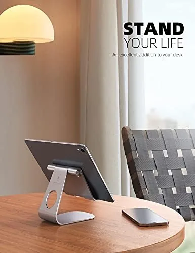 Close look at the Lamicall iPad Stand Adjustable Tablet Holder, Sturdy Aluminum, Multi-Angle | build quality