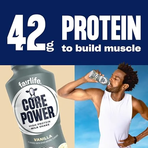 Testing the Core Power Elite High Protein Shake, Vanilla, 42g Bottle, 14oz, 12 Pack over two weeks