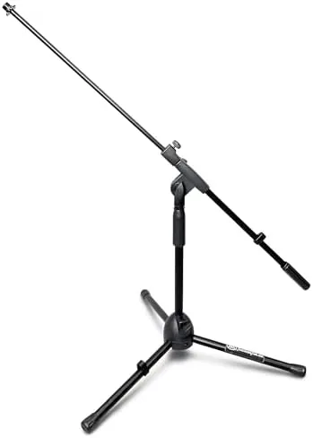 AxcessAbles Short Microphone Stand with 34" Telescoping Boom Arm | Low Profile Mic Tripod Review: Tested and Rated