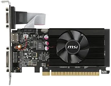 Close view of the HDMI, VGA, and DVI ports on the GT 710