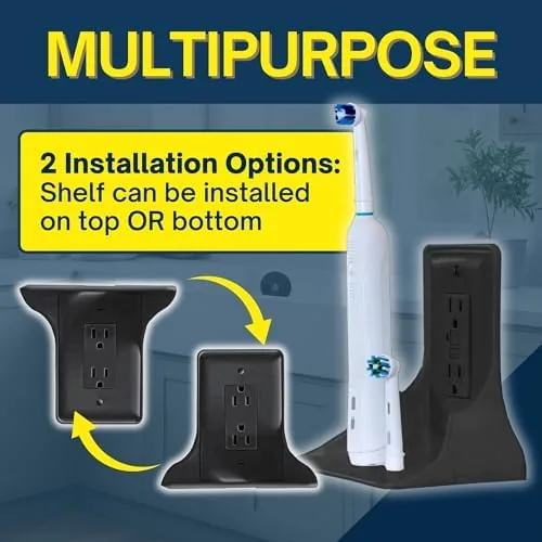 Testing the Power Perch Outlet Shelf, No Drill Renter Friendly Shelves, 1-Pack over two weeks