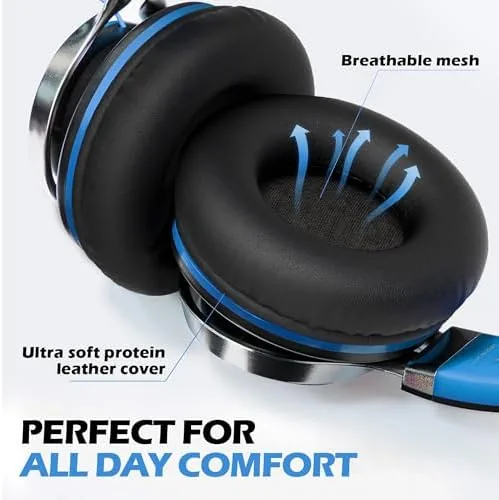 A child wearing the AILIHEN C8 headphones during an online lesson