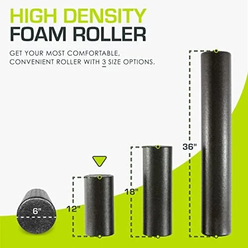 Close look at the ProsourceFit High Density Foam Rollers 12 - inches long, Firm build quality