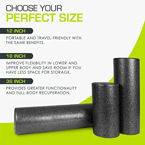 The ProsourceFit High Density Foam Rollers 12 - inches long, Firm in real use