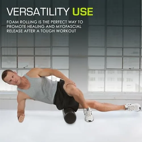 Another view of the ProsourceFit High Density Foam Rollers 12 - inches long, Firm