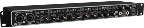 Close look at the Behringer UMC1820 Audiophile 18x20 USB Audio/MIDI Interface with Midas Mic build quality