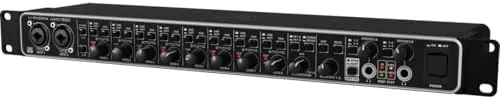 The Behringer UMC1820 Audiophile 18x20 USB Audio/MIDI Interface with Midas Mic in real use