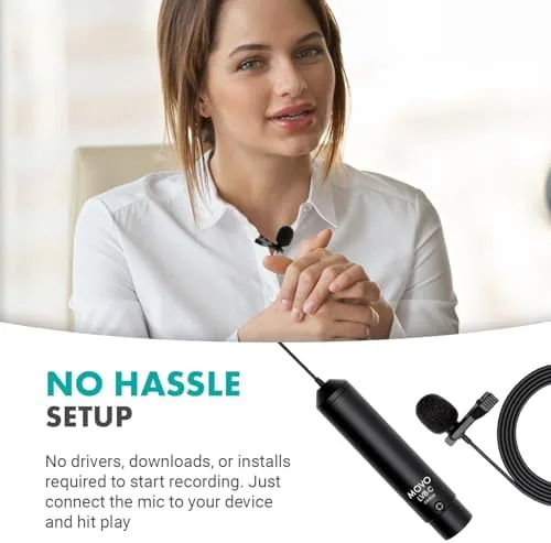 Testing the Movo LV8-C Broadcast-Quality XLR Lavalier Cardioid Condenser Wired Microphone with over two weeks