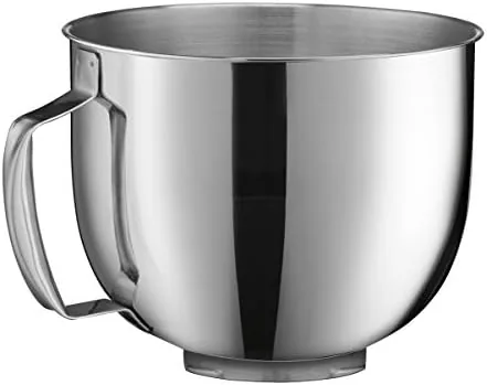 The Cuisinart stand mixer next to a classic tilt head mixer