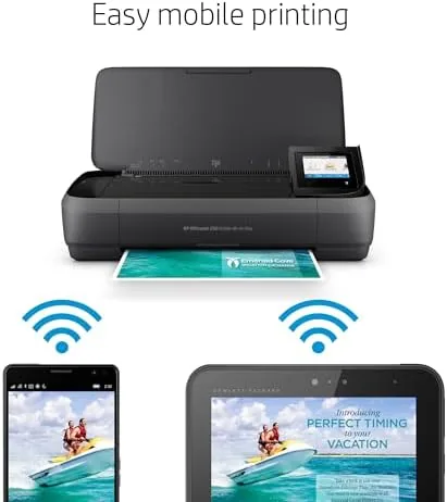 The HP OfficeJet 250 Wireless Mobile Printer, Scanner, Copier - Black in real use