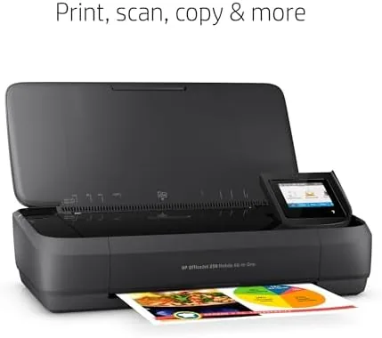 The HP OfficeJet 250 Wireless Mobile Printer, Scanner, Copier - Black compared in context