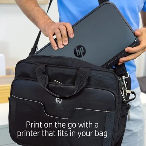 The HP OfficeJet 200 Wireless Mobile Printer - Black, Battery Included (CZ993A) in real use